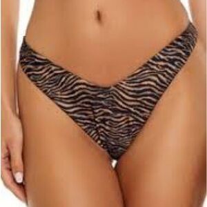 Forever 21 Black and Brown Animal Print Bikini